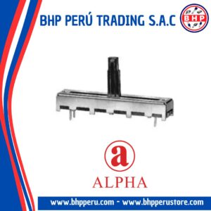 RA2043F-20T-10EB1-B100K ALPHA POTENCIÓMETRO DESLIZANTE   20MM TVL LINEAL 100K PC MOUNT H:35MM WITH CENTER TAP