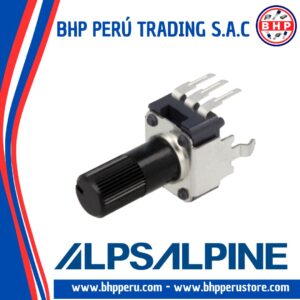 RK09D1130C2P ALPS POTENCIÓMETRO LINEAL 10K 50MW V/AJUSTABLE. 9MM