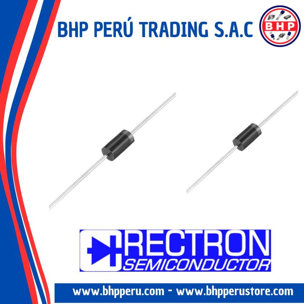 RL207 RECTRON DIODO RECTIFICADOR 2A – 1000V. DO-41 – BHP Perú Web