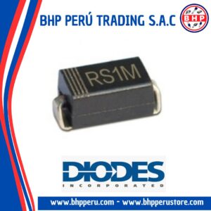 RS1M DIODES INC DIODO RECTIFICADOR SMD 1A 1000V DO-214AC