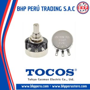 RV24YN20S-B102 COSMOS / TOCOS POTENCIOMETRO DE ALAMBRE IND. 1K - 1/2W. 1 VUELTA