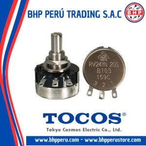 RV24YN20S-B103 COSMOS / TOCOS POTENCIOMETRO DE ALAMBRE IND. 10K - 1/2W. 1 VUELTA