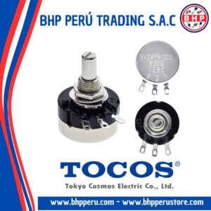 RV24YN20S-B202 COSMOS / TOCOS POTENCIOMETRO DE ALAMBRE IND. 2K - 1/2W. 1 VUELTA