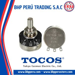 RV24YN20S-B502 COSMOS / TOCOS POTENCIOMETRO DE ALAMBRE IND. 5K - 1/2W. 1 VUELTA