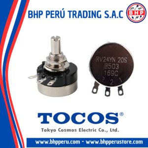 RV24YN20S-B503 COSMOS / TOCOS POTENCIOMETRO DE ALAMBRE IND. 50K - 1/2W. 1 VUELTA