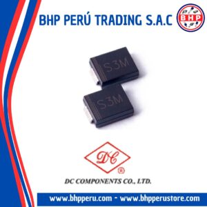 S3M DC COMPONENTS DIODO RECTIFICADOR SMD 3A 1000V. SMB