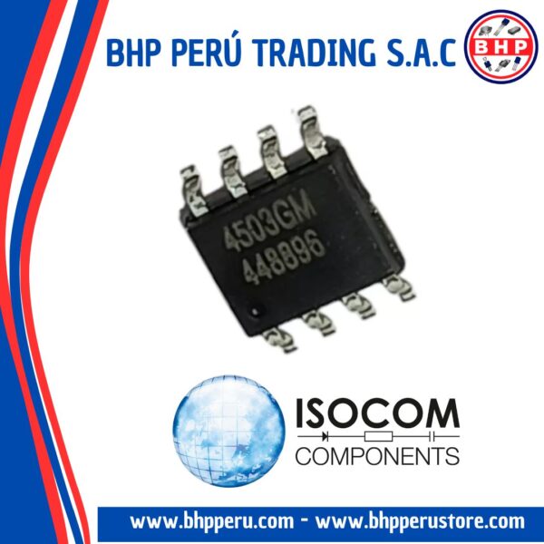 4503GM ISOCOM CIRCUITO INTEGRADO I.C. OPTOISOLATOR 5KV TRANS W/BASE SMD ...