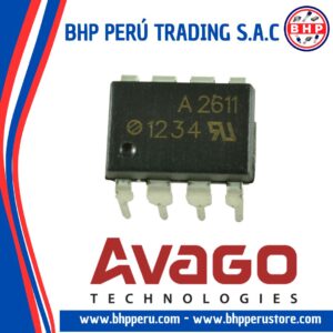 HCPL-2611  AVAGO TECHNOLOGIES CIRCUITO INTEGRADO I.C. HIGH SPEED 10MBIT/S LOGIC GATE OPTOCOUPLERS DIP-8
