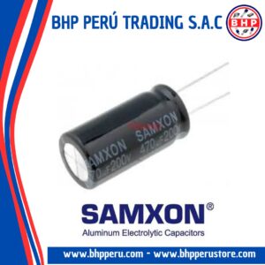 EKM477M2DL40RR70F SAMXON CONDENSADOR RADIAL DE 470UF - 200V. 20% 105°C