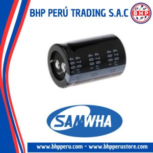 HC2G477M35040HA SAMWHA CONDENSADOR ELECT. RADIAL 470UF - 400V. SNAP IN