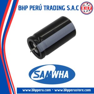 HE2G107M25025HA SAMWHA CONDENSADOR ELECT. RADIAL 100UF - 400V. SNAP IN