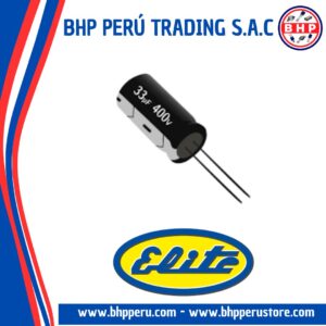 KJ2G330MNN1620 ELITE CONDENSADOR  RADIAL DE 33UF - 400V. 20%