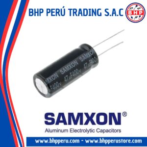 KM47U/400V SAMXON CONDENSADOR  RADIAL 47UF - 400V. 20%