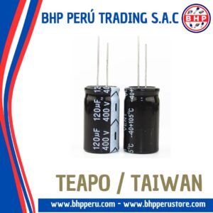 LG121M400S TEAPO / TAIWAN CONDENSADOR  RADIAL 120UF - 400V. SNAP IN