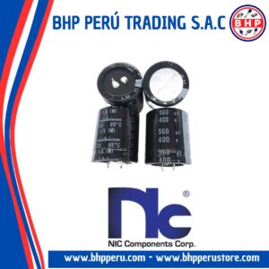 NRLPW561M400V35X40 NIC COMPONENTS CONDENSADOR  RADIAL 560UF - 400V. SNAP IN