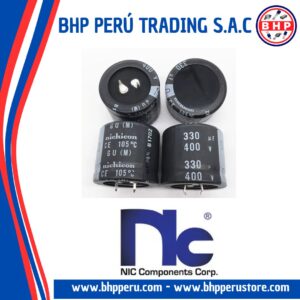 NRLUW331M400V30X30SF NIC COMPONENTS CONDENSADOR  RADIAL 330UF - 400V. 105°C SNAP IN