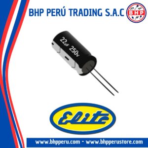 PV2E220MNN1020  ELITE CONDENSADOR  RADIAL 22UF / 250V. 20% 105°C