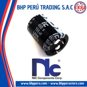 NRLR151M450V22X40SF NIC COMPONENTS CONDENSADOR RADIAL 150UF - 450V. 85°C SNAP IN