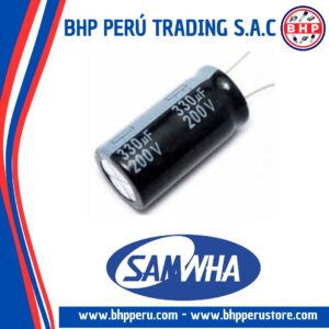 RD2D337M18040BB SAMWHA CONDENSADOR RADIAL DE 330UF - 200V. 20% 105°C