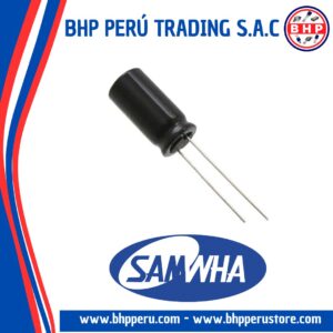 RD2V106M10016BB SAMWHA CONDENSADOR  RADIAL DE 10UF - 350V. 20% 105°C