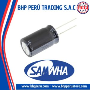 RD2W106M12020BB SAMWHA CONDENSADOR  RADIAL DE 10UF - 450V. 20% 105°C