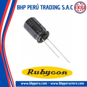 50ZLH27MEFC5X11 RUBYCON CONDENSADOR ELECT. RADIAL 27UF - 50V. 20%