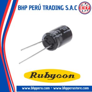 6.3ZVJ820M8X RUBYCON CONDENSADOR ELECT. RADIAL DE 820UF - 6.3V. 20%
