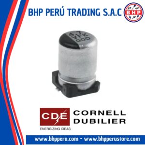 AVE107M25E16T-F CORNELL DUBILIER CONDENSADOR ELECT. SMD DE 100UF - 25V. 20%