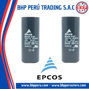 B42702-A0277-AO EPCOS CAPACITOR MOTOR START, TIPO CA, 270-324UF 110VAC
