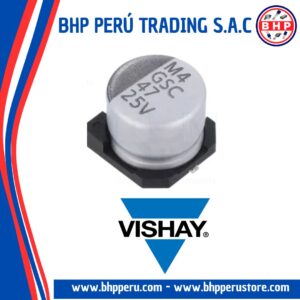 GSC00AE4701EARL VISHAY CONDENSADOR ELECTROLITICO SMD 47UF / 25V. 105°C