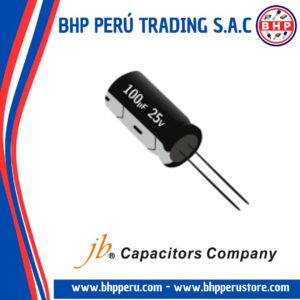 JRG1E101M  JB CAPACITORS  CONDENSADOR ELECT. RADIAL 100UF - 25V. 20%