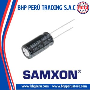KM2200/10 SAMXON CONDENSADOR ELECT. RADIAL DE 2200UF - 10V. 20%