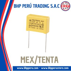 MKP-X2-0U047/275  MEX/TENTA  CAPACITOR FILM POLYESTER 47NF/0.047UF-275V. X2 MKP/SH 10MM-PITCH