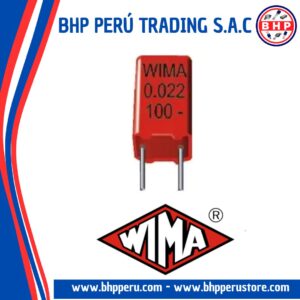 MKP2D031001F00KS  WIMA CAPACITOR FILM POLYESTER 100NF 0.1UF 100VDC, RADIAL