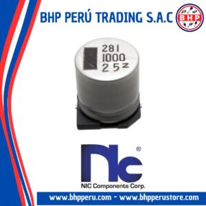 NACEW102M10V10X10.5TR13F NIC COMPONENTS  CONDENSADOR ELECT. SMD 1000UF - 10V. 20%