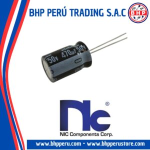 NRE-FL471M50V12.5X20F NIC COMPONENTS CONDENSADOR ELECT. RADIAL DE 470UF - 50V. 20%