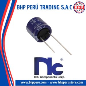 NRWA331M50V10X20TBF NIC COMPONENTS  CONDENSADOR ELECT. RADIAL DE 330UF - 50V. 20% 105°C