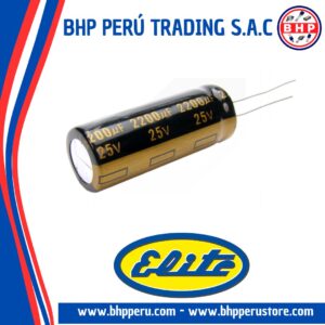 PF1E222MNN1225 ELITE CONDENSADOR ELECT. RADIAL 2200UF - 25V. 20%