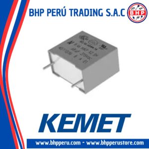 R46KW422000M KEMET CAPACITOR FILM POLYESTER 2.2UF - 275VAC. MKP/SH X2