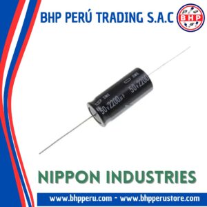 SME50TK2200 NIPPON INDUSTRIES CONDENSADOR ELECT. AXIAL DE 2200UF - 50V. 20%