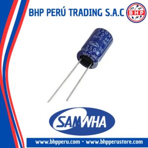 SS0J227M6L007PA SAMWHA CONDENSADOR ELECT. RADIAL DE 220UF - 6.3V. 20%