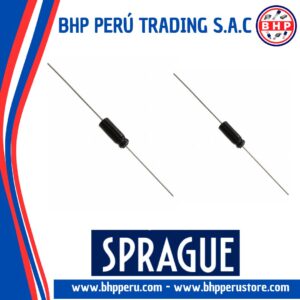 TVA1306 SPRAGUE CONDENSADOR ELECT. AXIAL DE 25UF - 50V. 20%