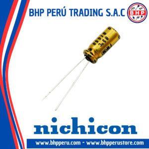 UFW1H0R1MDD NICHICON CONDENSADOR ELECT. RADIAL DE 0.1UF - 50V. 20% 85°C