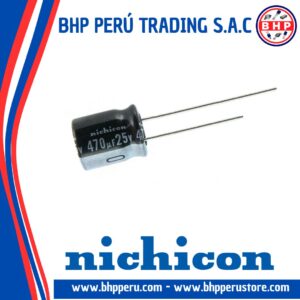 UVZ1E471MPD NICHICON CONDENSADOR ELECT. RADIAL DE 470UF - 25V. 20% 105°C