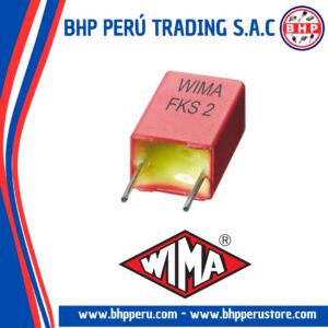 FKS2D012201A00KSSD WIMA CAPACITOR FILM POLYESTER 2.2NF/0.0022UF - 100VDC. RADIAL