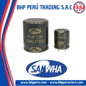 HC2A478M35040HA SAMWHA CONDENSADOR ELECT. RADIAL 4700UF - 100V. SNAP IN 85°C