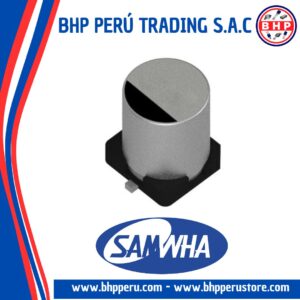RC1V107M6L07KVR SAMWHA CONDENSADOR ELECT. SMD DE 100UF - 35V. 20% (6.3X7.7MM)