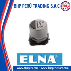 RVS-35V100ME55U-R ELNA  CONDENSADOR ELECT. SMD DE 10UF - 35V. 20% (5X5.4MM)