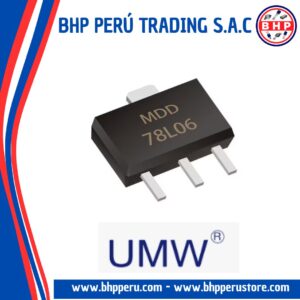 78L06 UMW CIRCUITO INTEGRADO LINEAR VOLTAGE REGULATOR POSITIVE 6V. 100MA SOT-89