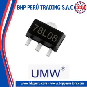 78L08 UMW CIRCUITO INTEGRADO  LINEAR VOLTAGE REGULATOR POSITIVE 8V. 100MA SOT-89